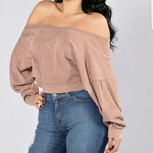 Fashion Nova - Crack Of Dawn Top - Marsala - S